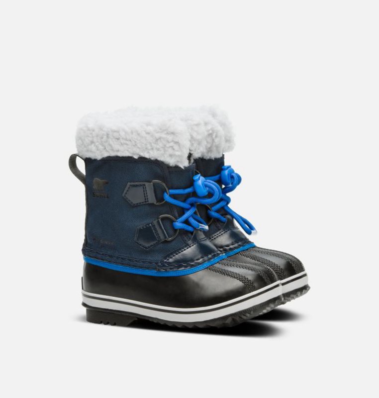 Kids Snow Boots Navy/Blue - Sorel Childrens Yoot Pac™ Nylon - 190528-CVQ